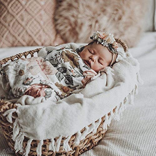 garden floral swaddle