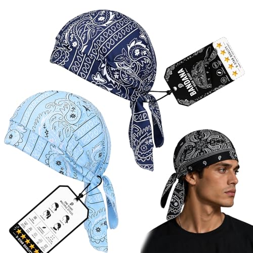 Image of Cooling Skull Cap Helmet Liner, Breathable Elastic Bandana Cooling Headscarf Cap for Men Women
