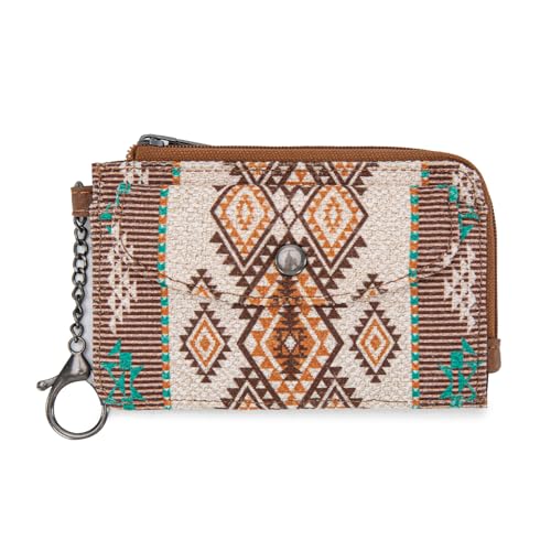 Montana West Wrangler Convertible Backpack Purse and Credit Card Holder Aztec Slim Wallet