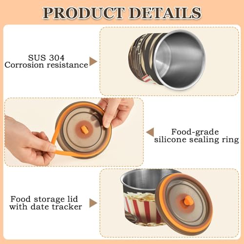 Contenedor hermético de acero inoxidable para café 30oz miniatura 4