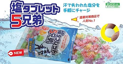 【新品・未開封】　塩タブレット5兄弟×10袋 1ケースまとめ買い ランドアート Amazon | 【1ケースまとめ買い】 ランドアート 塩タブレット5兄弟 1