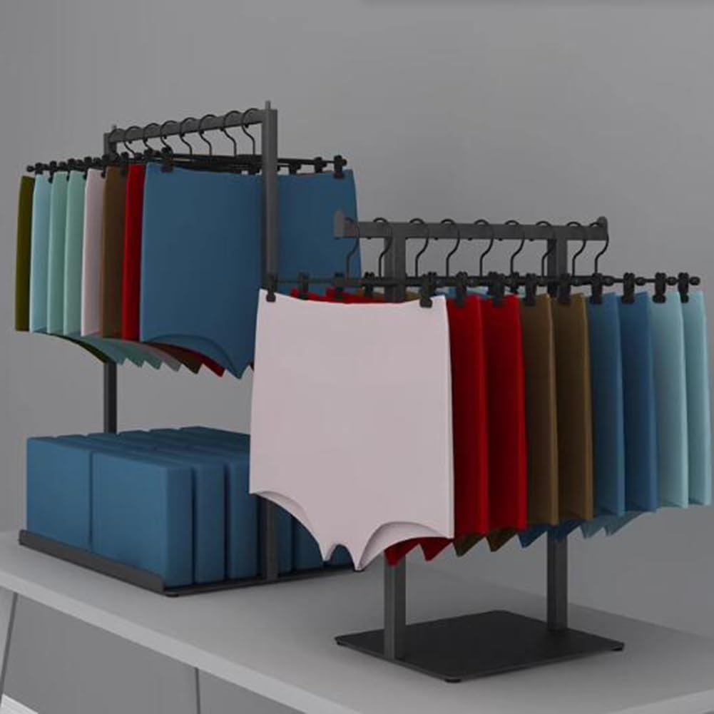 Présentoir De Lingerie De Comptoir, Présentoir De Sous-vêtements, Petit Organisateur De Sous-vêtements En Métal pour Hommes Et Femmes, Pour Magasins De Lingerie ( Couleur : Zwart , Taille : 40x30x60cm