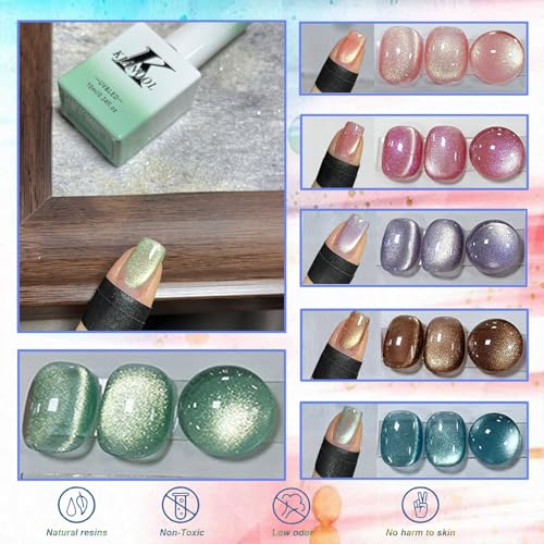 Set de Esmaltes Gel Cat Eye 6 Piezas 10ml miniatura 5