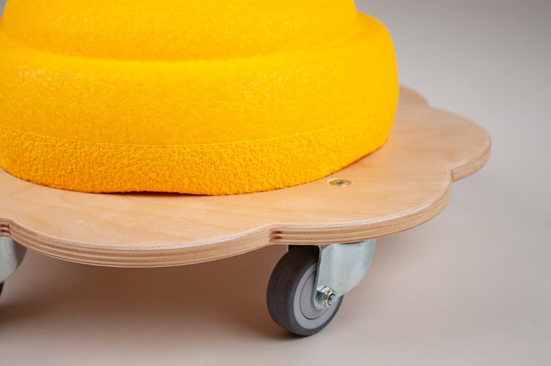 pedalo® Stapelbaustein Rollflitzer/passgenaues Rollbrett für Stapelstein/Mehrwert durch Fahren und Rollen/Kinder ab 2 Jahre/Mehr Spaß und Spielmöglichkeiten