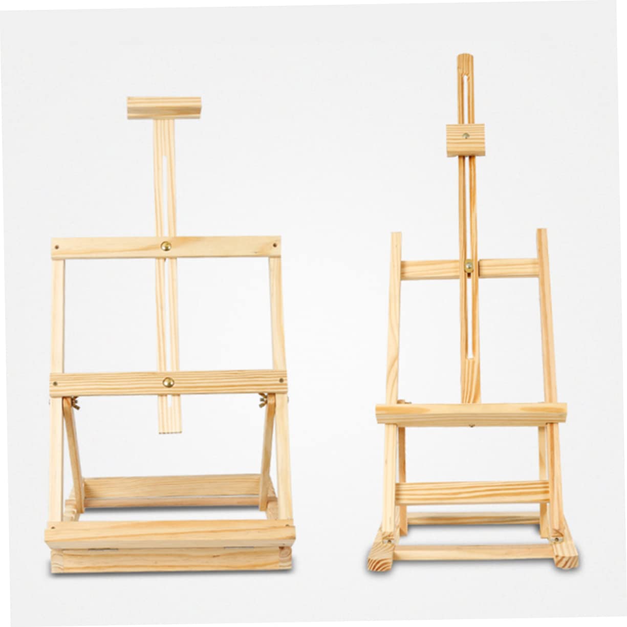 Kiefernstaffelei als Tischstaffelei für Künstler und Kinder | Holz und Metall, Schlichtes Klassisches Design, für Innenbereiche und Geschäfte, auch Freien Nutzbar