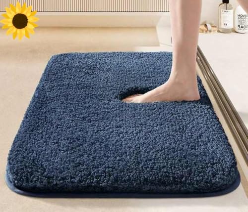 Image of HOWNICE Door Mat for Home,Bedroom,Bathroom,Kitchen,Living Room,Entrance,Room Mats,Foot Mat,Floor mat,Main Door,Rug,Non Slip Mats,Door Mate,Soft Door Matt (Bathmat Blue Matt, Medium)