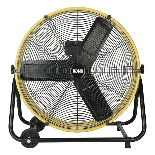La Mejor Recopilación de Ventilador Industrial para comprar hoy. 43 Ventilador de Piso 24' | Abanico Potentes, Ventilador Grande con Oscilación, Ideales para Hogar, Oficina, Interior, Exterior, Industries y Ventilación Eficiente