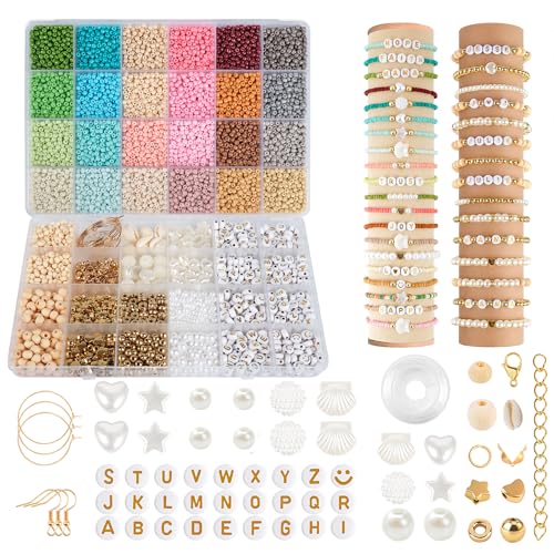 Missangas para fazer pulseiras 24 cores 3 mm para pulseiras contas argila polímero contas de vidro, contas de letras, contas para pulseiras DIY-artesanato presente colares de aniversário unissexo