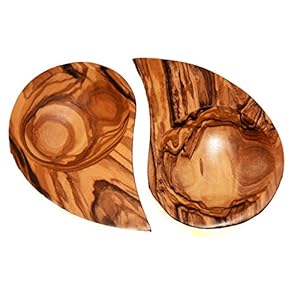 Olijfhout Tapas Kommen x 2