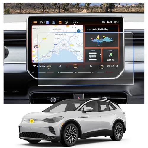 CDEFG Compatible with VW Golf 8.5/Tiguan 3/Passat B9/ID.4/ID.5/Cupra Formentor Born Leon 2025 2024 Navigation Screen Protector 6H 12.9 Inch GPS Screen Protector Navigation Film Accessories