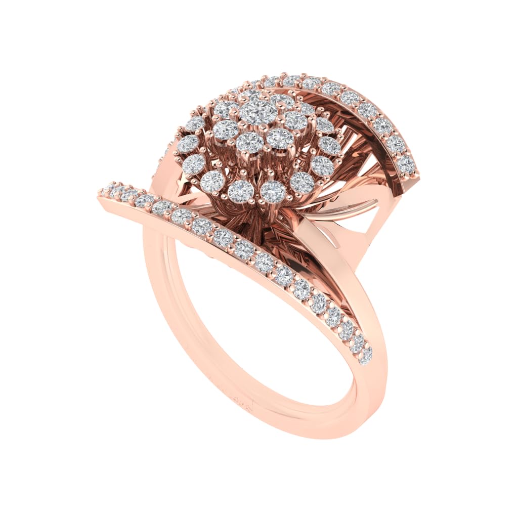 Rose Gold Plated Pure 925 Sterling Silver Solitaire Ring | Diamond Ring for Women and Girls | Model RSR00367-image-22