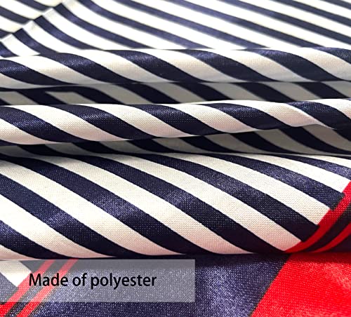 Silk Feeling Square Satin Head Scarf, Neck Scarves Kerchief for Women Ladies Girls, 19.7"x19.7" (50x50cm)3