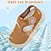 LeIsfIt Toddler Girls Boys Sandals Closed Toe Water Sandals Kids Lightweight Wide Water Shoes for Beach Swim Brown 6 Toddler