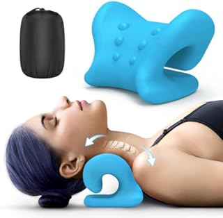 Octifie Odorless Neck Stretcher for Neck Pain Relief, Ergonomic Neck Cloud Cervical Traction Device Chiropractic Pillow for Spine Alignment, Neck and Shoulder Relaxer for Headache Muscle Tension