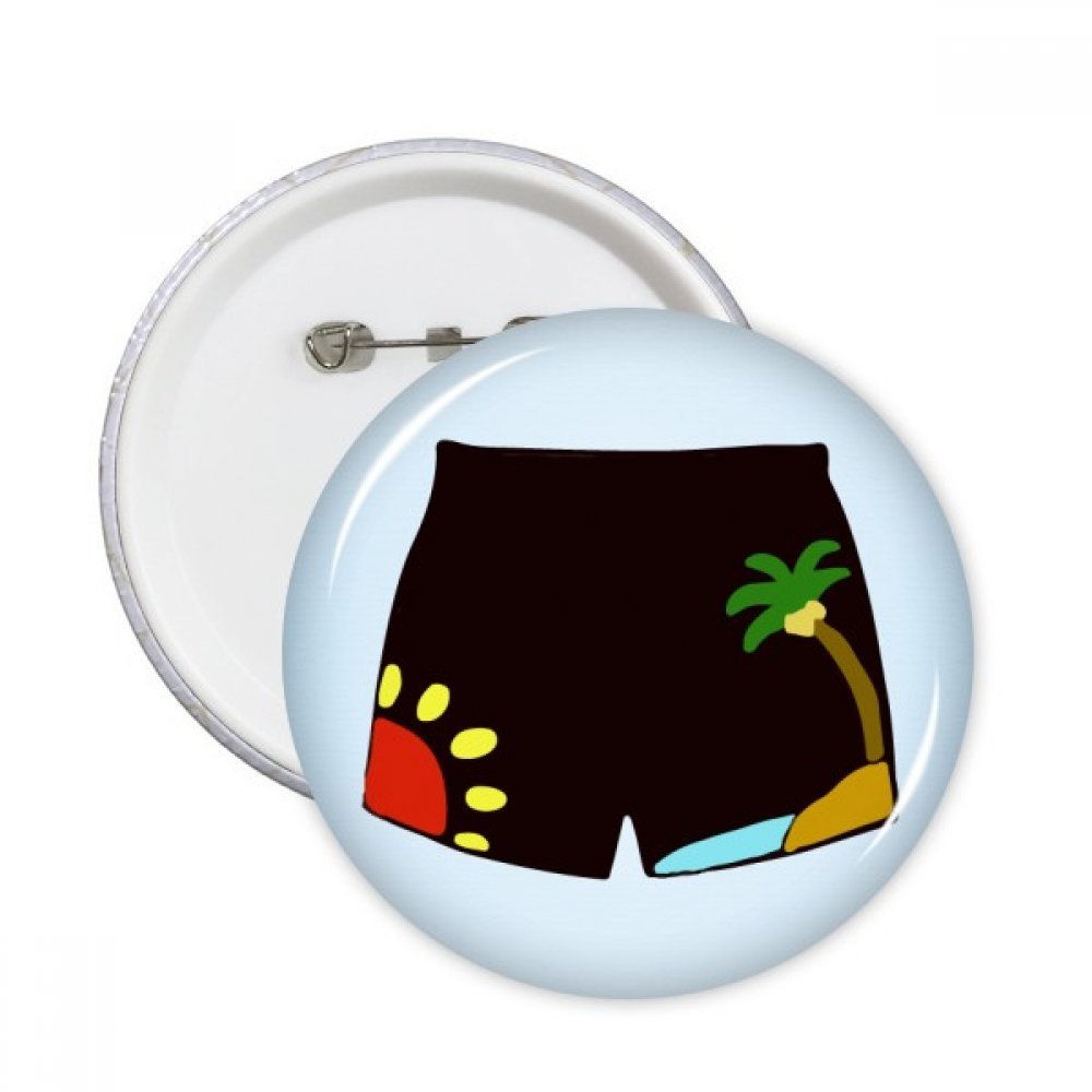 Pins rond noir beach pant DIYthinker pour look de vacances décontracté - 3