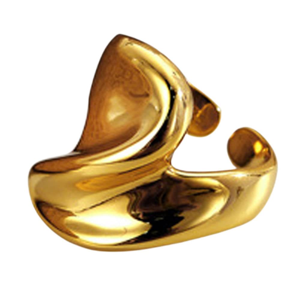 HGJH Anelli d'Argento,Anelli Regolabili per Donna Distorto Lucido Argento Sterling 925 Anello Solido Anello Locomotiva Anelli Eternity FEDI Nuziali Placcate Oro Anelli Promessi per Ragazze Signore