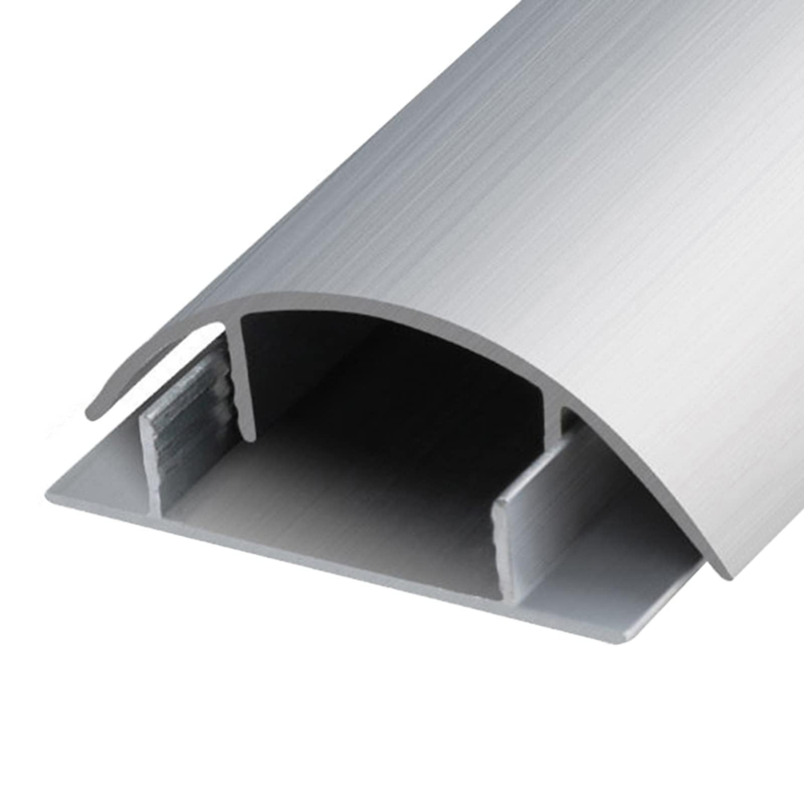 Canalina passacavi, Copertura Cavi semicircolare, Copertura Cavi per Parete, Canalina di Gestione Cavi, Protezione Cavi di Terra, Verniciabile, Facile da installare, Robusto, per scrivanie d