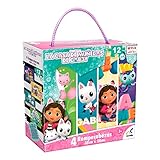 Novelty Corp - Rompecabezas 4 en 1, Gabby's Doll House, Ensable Perfecto, Piezas Resistentes, Mejora Agilidad Mental,...