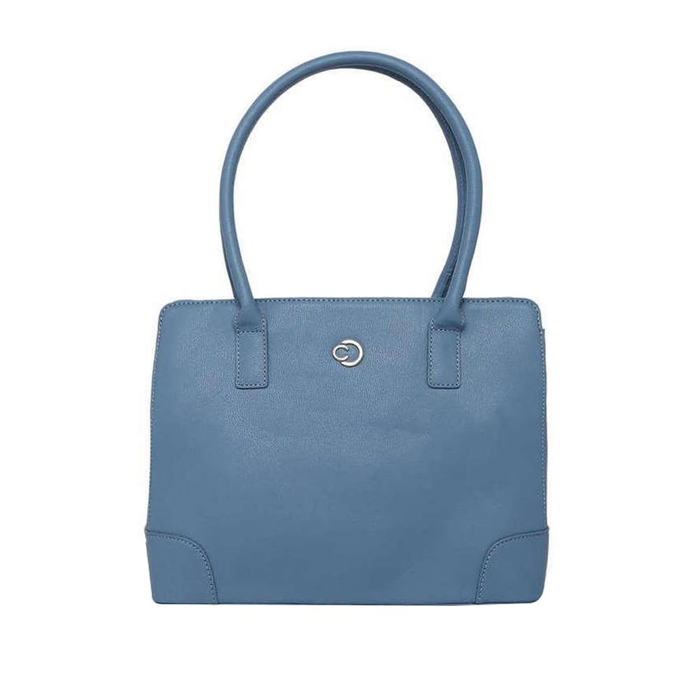 Caprese MILAN SATCHEL MEDIUM BLUE SOLID WOMENS HANDBAG (B0CYQ7324P) Amazon Price History, Amazon Price Tracker