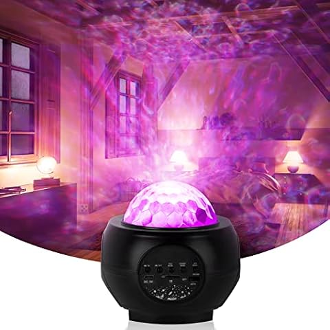 Galaxy Projector Light, 3 in 1 Star Projector Night Light Projector, Ocean Wave Projector Light with Remote Control/Bluetooth Speaker/TF port, LED Projector Light for Kids, Adult, Bedroom, Party, Gift Cover