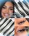CORUSCATE Lash Clusters with Bottom Lashes Premapped Cat Eye Lashes Spikes Eyelash Clusters Wispy Cluster Eyelash Extensions Spike Bottom Cluster Lashes Individual