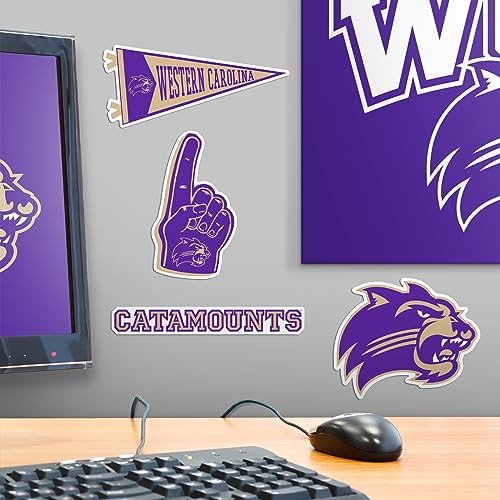 Image of Western Carolina University 9ct Vinyl Large Deluxe Stickers Variety Pack - Laptop, Water Bottle, Scrapbooking, Tablet, Skateboard, Indoor /Outdoor - Set of 9