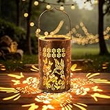 Faroles solares de colibrí impermeables para exteriores,