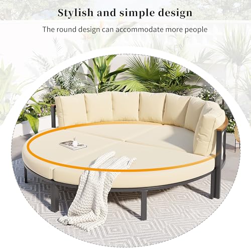 Merax YY00264 Round Outdoor Daybed thumb #6