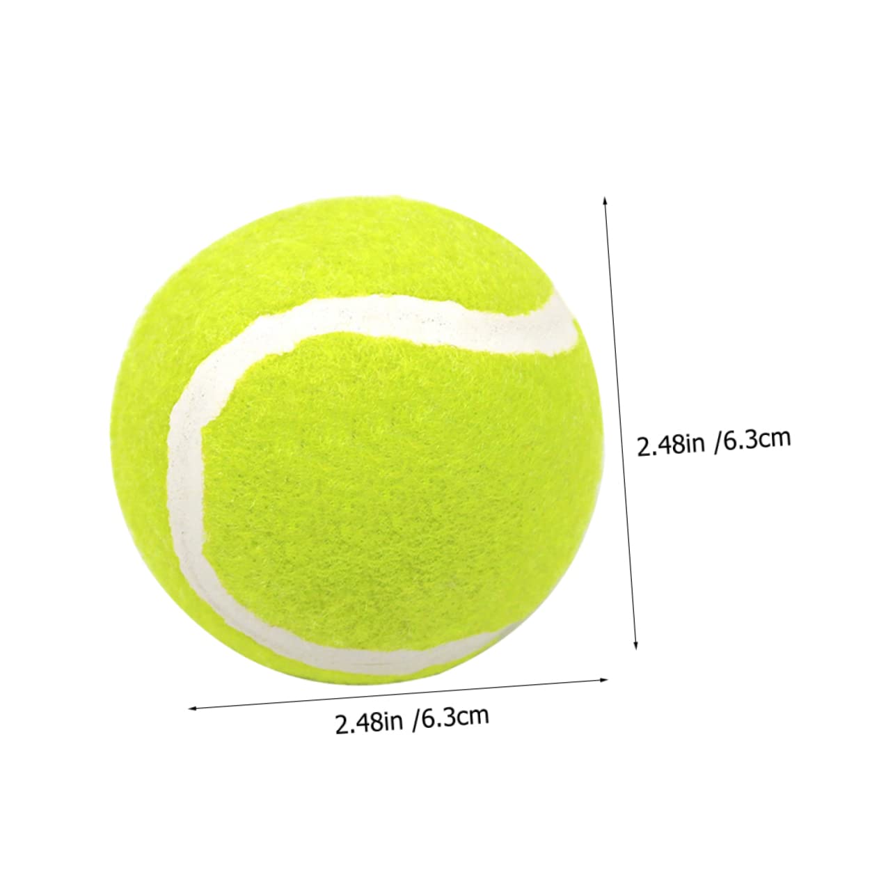 VANZACK Tennisbälle für Hunde 6 Stück Gummi Leichte Trainingsbälle | Gummibälle für Welpen und Haustiere, Abriebfest und Bissfest, für Training und Draußen