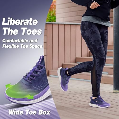 Women's Orthopedic Road Running Shoes: Comfortable Arch Support Plantar Fasciitis Sports Sneakers, Casual Orthotic High Arch Flat Feet Tennis Work Walking Shoes for Foot Heel and Pain Relief3