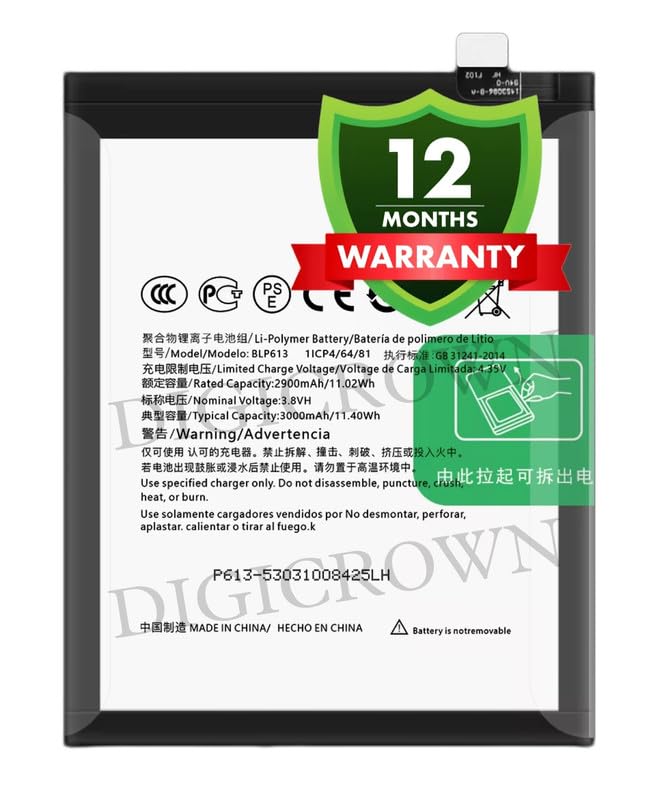 Image of Original BLP613 Battery Compatible for OnePlus 3 - (3000mAh) - 1 Year Warranty DF7