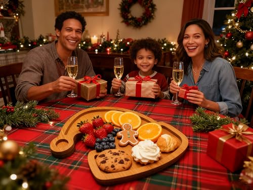 Cheese Board, Fruit Candy Plate, Fruit Plate, Cutting Board (Christmas Hat) - image 8
