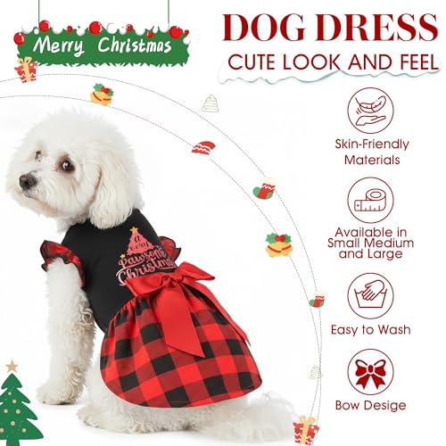 Vestido de Navidad para Perro Talla M Multicolor miniatura 4