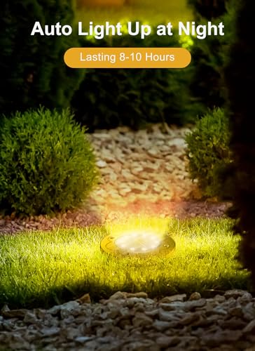 image for Brightown Solar Lights Outdoor Waterproof, 24 Packs LED In-Ground Ligh