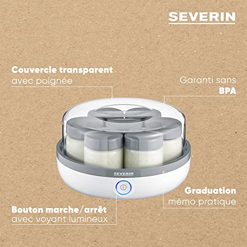 SEVERIN Yaourtière 7 pots 3518 - vue 9