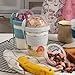 BUATİLO 4-Pack Yogurt Parfait Cups with Lids and Spoons-20 oz Breakfast On the Go Cups,Reusable Yogurt Containers for On-the-Go, Portable Yogurt Cups with Topping Storage,Overnight Oats Containers