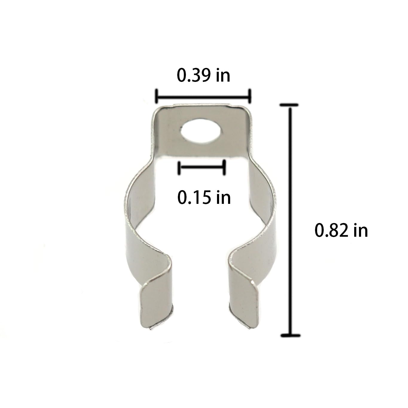 ZHYOHEN 30PCS T5 U Clamp Bracket Tube Clamp Fixing Clip Split Tube Hanging Plate Accessory Fluorescent Tube Replacement Mounting Accessory For Home Appliance Office Industrial, 412-UCBA-S30