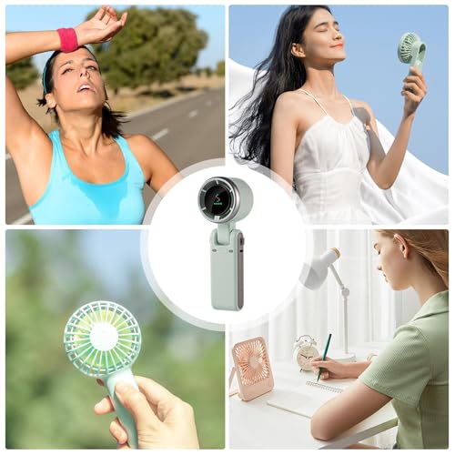 Ventilateur de main portable pliant multi-vitesse avec batterie USB