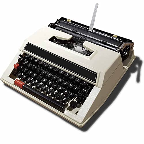 AZQOHMIS Máquina de Escribir Antigua, Portátil y Fácil de Usar, para Uso Normal.