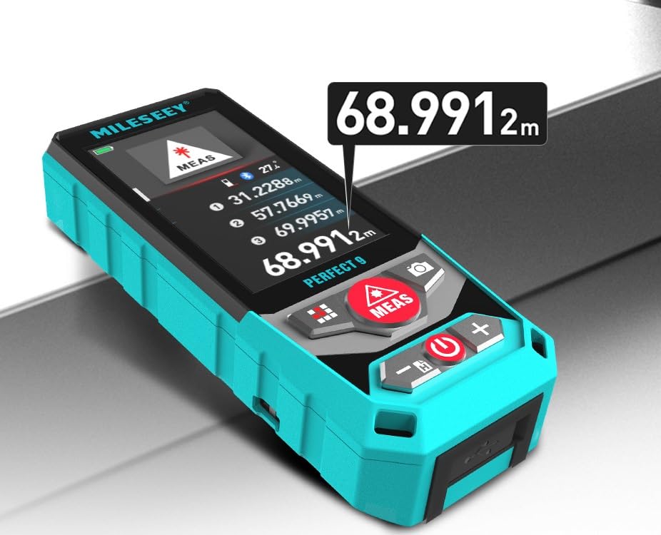 Image of MileSeey P9 300M Multifunctional Laser Measurement Tool with Pointfinder Camera, P2P Technology, Perfect for Outdoor Long Range Measurement 300M, Accuracy: ±2mm, Measuring Units: M /in /ft /ft+ in