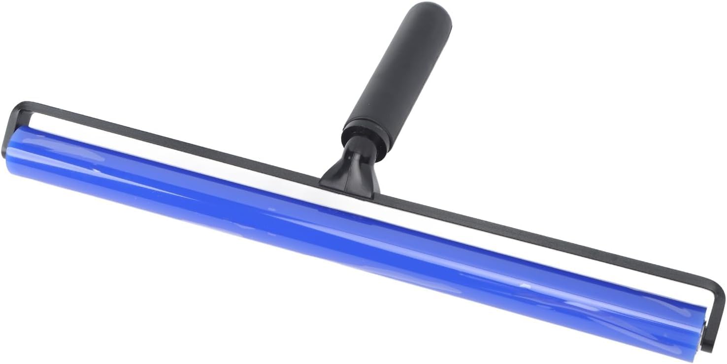 Rodillo manual de silicona de alta flexibilidad, excelente rodillo estático de desgaste para una eliminación eficiente del polvo en la habitación y la placa de circuito (4 pulgadas)/29377 (40,6 cm)
