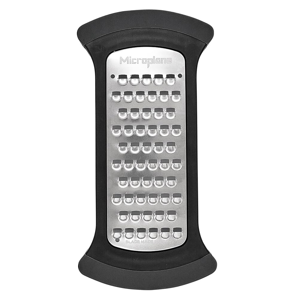 Mixing Bowl Grater - Extra Coarse Grater for Cauliflower Rice - Black & Grey