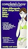 Completely Bare Hair Removal Hypo-allergenic Wax Strips for Face, Bikini, & Body by Completely Bare