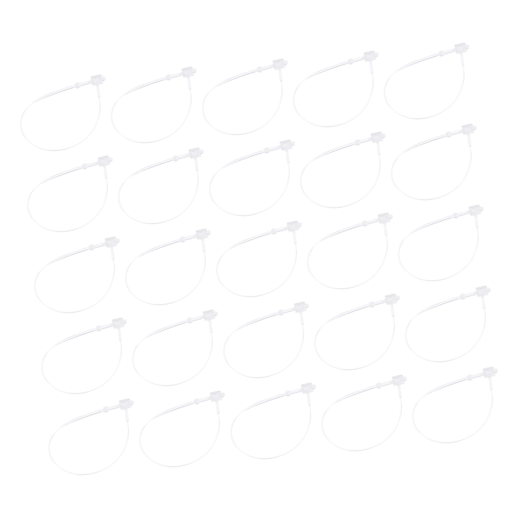 NAMOARLY 5000pcs Round Head Tag Fastener Loop Lock for Apparel Tag Stringing Cord