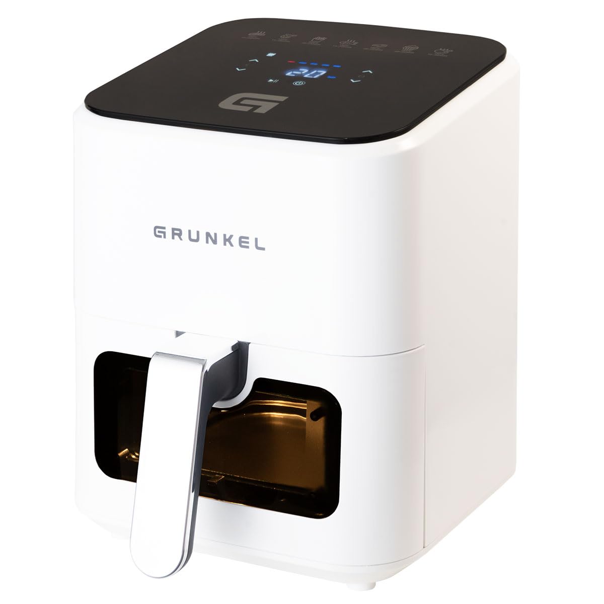 MAXXMEE Heteluchtfriteuse, Dubbele Kamer, 11 Liter, Slimme Combinatie Van Heteluchtoven Grill En Friteuse Met 2 Xxl Frituurvakken Met Elk 55 Liter Digitaal Bedieningspaneel En Kijkvenster