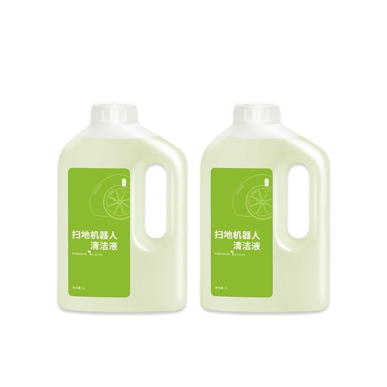Solución limpiadora multisuperficie for suelos (2 botellas), compatible con ECOVACS DEEBOT X1/X2/T10/T20/T30. Agente de limpieza de repuesto.(B)