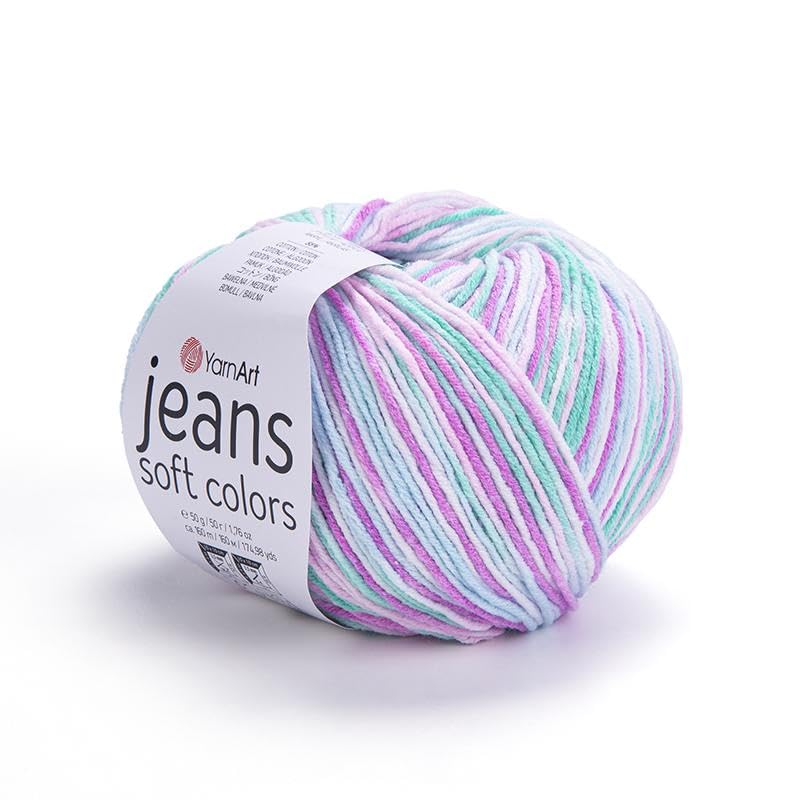 YarnArt El Örgü İpi JEANS SOFT COLORS, 6202, 10x50 gr