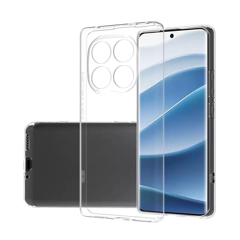 Zore Xiaomi ile uyumlu Redmi Note 14 Pro 4G Kılıf Zore Süper Silikon Kapak Şeffaf