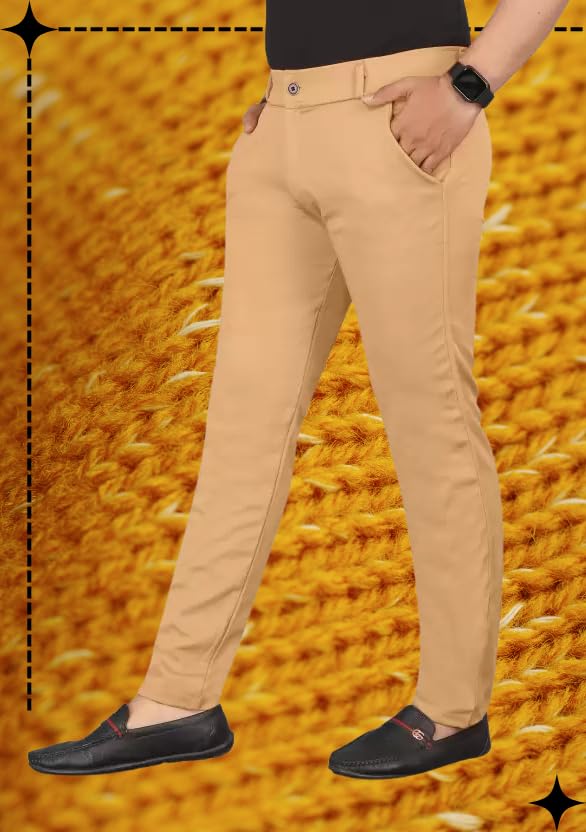 Men’s Slim Fit Casual Chinos Pants Stretch Cotton Trousers with Flat Front, Comfortable Everyday TS K037 Parent-picture-19