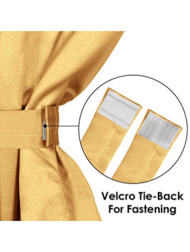 Image of Story@Home Room Darkening Blackout Eyelet Faux Silk Plain Window Curtain A Set of 4 Pieces, 5 Feet Long, Cream